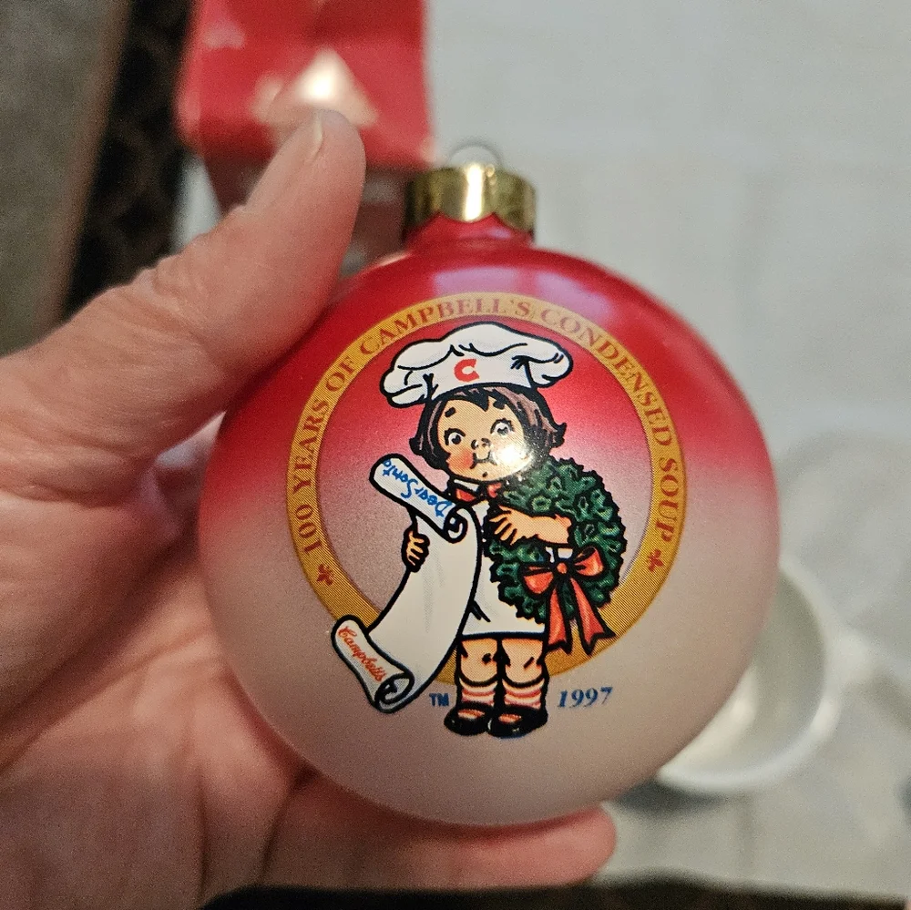 CAMPBELL'S 100 Year of Condensed   Soup Vintage 1997 Ornament.